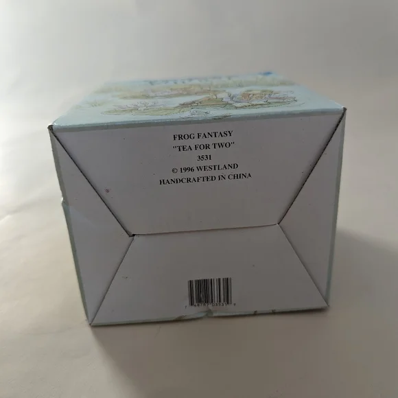 1996 Westland Frog Tea Party Figurine Fantasy "Tea for Two" Resin Figurine - Picture 7 of 10